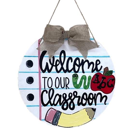 Hand Crafted Wall Decor Handmade Classroom Door Sign Poshmark